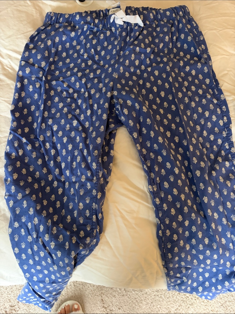 J. Crew Navy Blue Printed Women's Pajama Pants